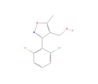 3-(2,6-Dichlorophenyl)-4-(hydroxymethyl)-5-methylisoxazole (CAS 175204-38-3) - chemical structure image