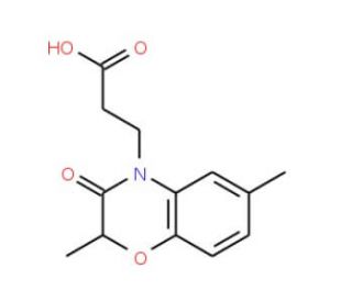 3-(2,6-Dimethyl-3-oxo-2,3-dihydro-benzo[1,4]-oxazin-4-yl)-propionic acid - chemical structure image