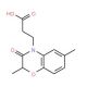 3-(2,6-Dimethyl-3-oxo-2,3-dihydro-benzo[1,4]-oxazin-4-yl)-propionic acid - chemical structure image