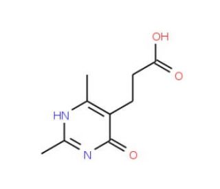 3-(2,6-Dimethyl-4-oxo-1,4-dihydro-pyrimidin-5-yl)-propionic acid - chemical structure image
