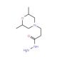 3-(2,6-Dimethyl-morpholin-4-yl)-propionic acid hydrazide - chemical structure image
