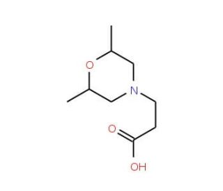 3-(2,6-Dimethyl-morpholin-4-yl)-propionic acid - chemical structure image