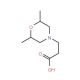 3-(2,6-Dimethyl-morpholin-4-yl)-propionic acid - chemical structure image