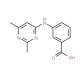 3-(2,6-Dimethyl-pyrimidin-4-ylamino)-benzoic acid - chemical structure image