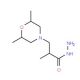 3-(2,6-dimethylmorpholin-4-yl)-2-methylpropanohydrazide - chemical structure image