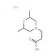 3-(2,6-dimethylmorpholin-4-yl)propanoic acid hydrochloride - chemical structure image