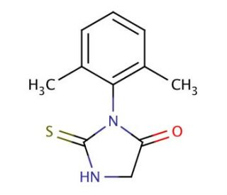 3-(2,6-dimethylphenyl)-2-mercapto-3,5-dihydro-4H-imidazol-4-one - chemical structure image
