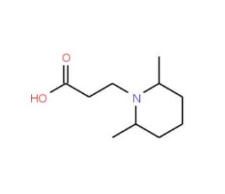 3-(2,6-Dimethylpiperidin-1-yl)propanoic acid - chemical structure image
