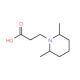 3-(2,6-Dimethylpiperidin-1-yl)propanoic acid - chemical structure image