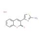 3-(2-amino-1,3-thiazol-4-yl)-2H-chromen-2-one hydrobromide (CAS 61636-28-0) - chemical structure image