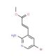 3-(2-Amino-5-bromo-pyridin-3-yl)-acrylic acidmethyl ester (CAS 912760-74-8) - chemical structure image