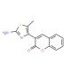 3-(2-Amino-5-methyl-thiazol-4-yl)-chromen-2-one - chemical structure image