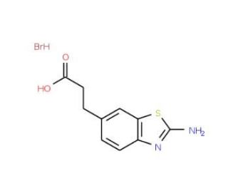 3-(2-Amino-benzothiazol-6-yl)-propionic acidhydrobromide - chemical structure image