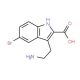 3-(2-Amino-ethyl)-5-bromo-1H-indole-2-carboxylic acid - chemical structure image