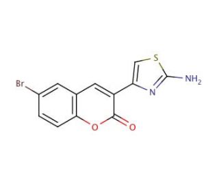 3-(2-Amino-thiazol-4-yl)-6-bromo-chromen-2-one - chemical structure image
