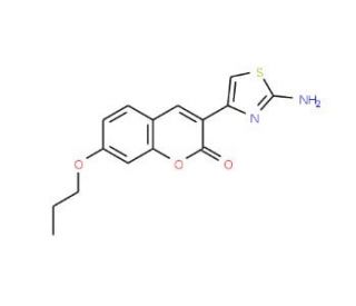 3-(2-Amino-thiazol-4-yl)-7-propoxy-chromen-2-one - chemical structure image