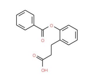 3-[2-(Benzoyloxy)phenyl]propionic acid (CAS 59725-59-6) - chemical structure image