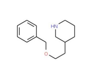 3-[2-(Benzyloxy)ethyl]piperidine - chemical structure image