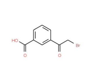 3-(2-Bromoacetyl)benzoic acid (CAS 62423-73-8) - chemical structure image