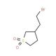 3-(2-bromoethyl)tetrahydrothiophene 1,1-dioxide - chemical structure image