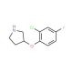 3-(2-Chloro-4-fluorophenoxy)pyrrolidine (CAS 946726-66-5) - chemical structure image