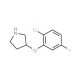 3-(2-Chloro-5-fluorophenoxy)pyrrolidine - chemical structure image