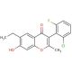 3-(2-Chloro-6-fluoro-phenyl)-6-ethyl-7-hydroxy-2-methyl-chromen-4-one - chemical structure image