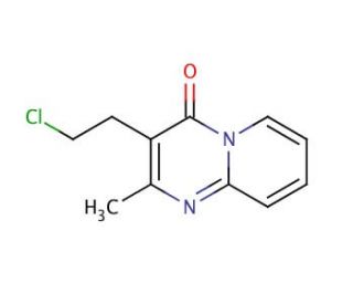 3-(2-Chloroethyl)-2-methyl-4H-pyrido[1,2-a]pyrimidin-4-one (CAS 41078-70-0) - chemical structure image