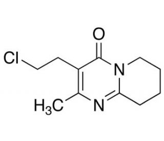 3-(2-Chloroethyl)-6,7,8,9-TH-2-methyl-4H-pyrido[1,2-a]pyrimidin-4-one (CAS 63234-80-0) - chemical structure image