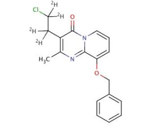 3-(2-Chloroethyl-d4)-2-methyl-9-(phenylmethoxy)-4H-pyrido[1,2-a]pyrimidin-4-one - chemical structure image