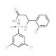 3-(2-chlorophenyl)-3-{[(3,5-dichlorophenyl)sulfonyl]amino}propanoic acid - chemical structure image