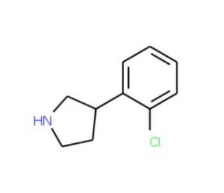 3-(2-Chlorophenyl)pyrrolidine (CAS 885277-67-8) - chemical structure image
