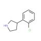 3-(2-Chlorophenyl)pyrrolidine (CAS 885277-67-8) - chemical structure image