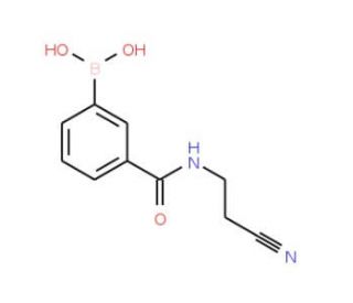 3-(2-Cyanoethylaminocarbonyl)phenylboronic acid (CAS 762262-11-3) - chemical structure image