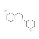 3-(2-Cyclohexylethoxy)piperidine hydrochloride - chemical structure image