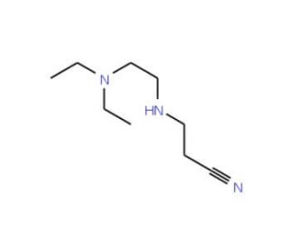 3-{[2-(Diethylamino)ethyl]amino}propanenitrile (CAS 41832-86-4) - chemical structure image