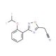 {3-[2-(difluoromethoxy)phenyl]-1,2,4-oxadiazol-5-yl}acetonitrile - chemical structure image