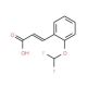 3-[2-(difluoromethoxy)phenyl]acrylic acid (CAS 127842-71-1) - chemical structure image