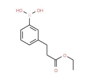 3-[2-(Ethoxycarbonyl)ethyl]benzeneboronic acid (CAS 913835-82-2) - chemical structure image