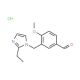 3-(2-Ethyl-imidazol-1-ylmethyl)-4-methoxy-benzaldehyde hydrochloride - chemical structure image