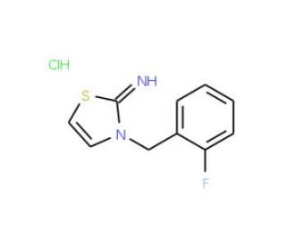3-(2-fluorobenzyl)-1,3-thiazol-2(3H)-imine hydrochloride (CAS 1052551-96-8) - chemical structure image