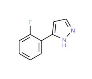 3-(2-Fluorophenyl)-1H-pyrazole (CAS 149739-32-2) - chemical structure image