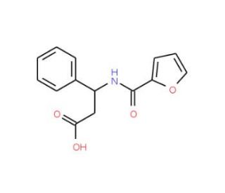 3-(2-Furoylamino)-3-phenylpropanoic acid - chemical structure image