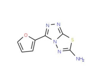 3-(2-Furyl)[1,2,4]triazolo[3,4-b][1,3,4]-thiadiazol-6-amine - chemical structure image