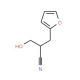 3-(2-furyl)-2-(hydroxymethyl)propanenitrile - chemical structure image