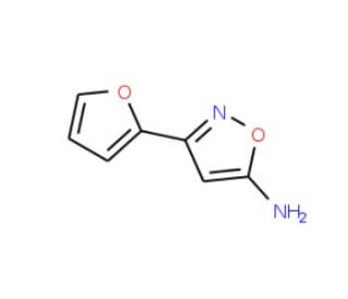 3-(2-furyl)isoxazol-5-amine (CAS 33866-44-3) - chemical structure image