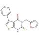 3-(2-furylmethyl)-2-mercapto-5-phenylthieno[2,3-d]pyrimidin-4(3H)-one - chemical structure image