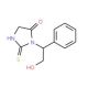 3-(2-Hydroxy-1-phenylethyl)-2-thioxotetrahydro-4H-imidazol-4-one - chemical structure image