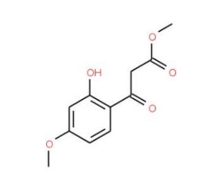 3-(2-Hydroxy-4-methoxyphenyl)-3-oxo-propionic acid methyl ester (CAS 132017-98-2) - chemical structure image