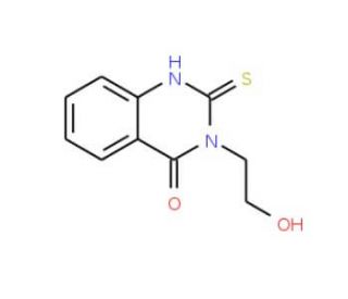 3-(2-hydroxyethyl)-2-mercaptoquinazolin-4(3H)-one (CAS 16024-85-4) - chemical structure image
